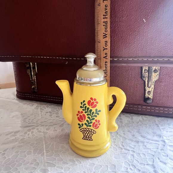 Avon Vtg 70s Koffee Klatch Yellow Field Flowers Foaming Bath Oil Full Bottle 5oz - Picture 3 of 14
